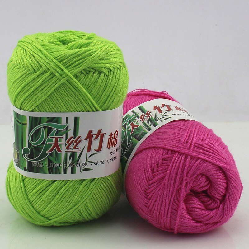 Top kin-friendly Knitting Yarn Natural Bamboo Soft Yarn Cotton Yarn 10 piece per lot