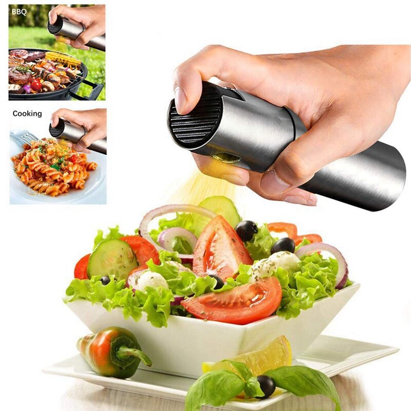 2 stk olivenolie sprøjte mister kapacitet fødevaregodkendt glasflaske eddike tåge spray dispenser til bbq salat bagning stege grilli