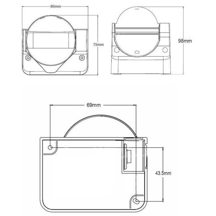 110V-240V Outdoor Ip44 180 Degree 50/60Hz Security Pir Motion Movement Sensor Detector Switch Infrared Motion Sensor Switch