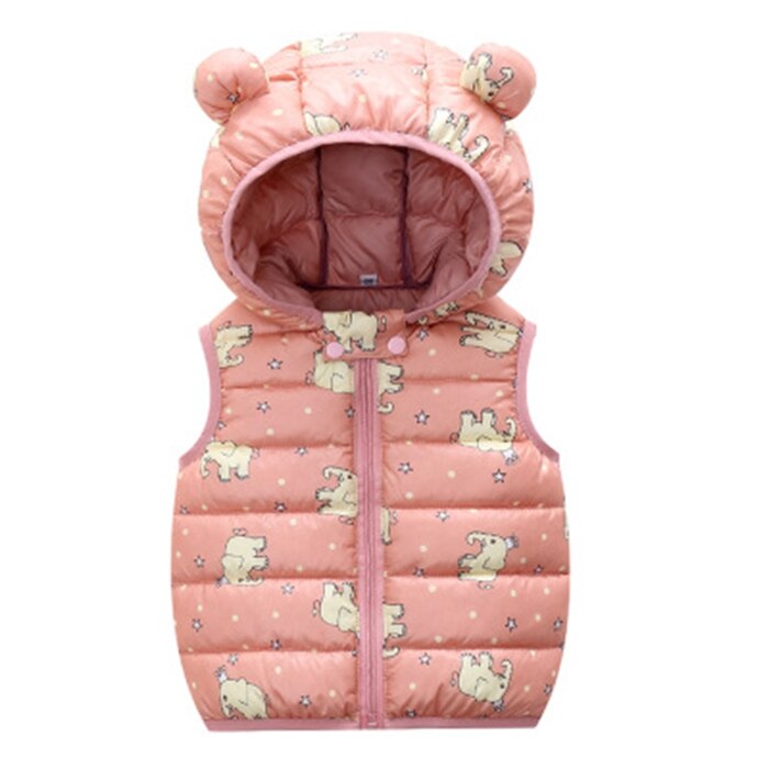 automne hiver bébé gilet à capuche dessin animé dinosaure enfant en bas âge fille gilet 1-4 ans enfants enfant veste sans manches