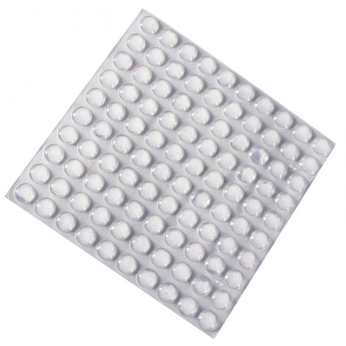 100 pçs auto-adesivo redondo silicone borracha amortecedores macio transparente preto anti deslizamento amortecedor pés almofadas amortecedor