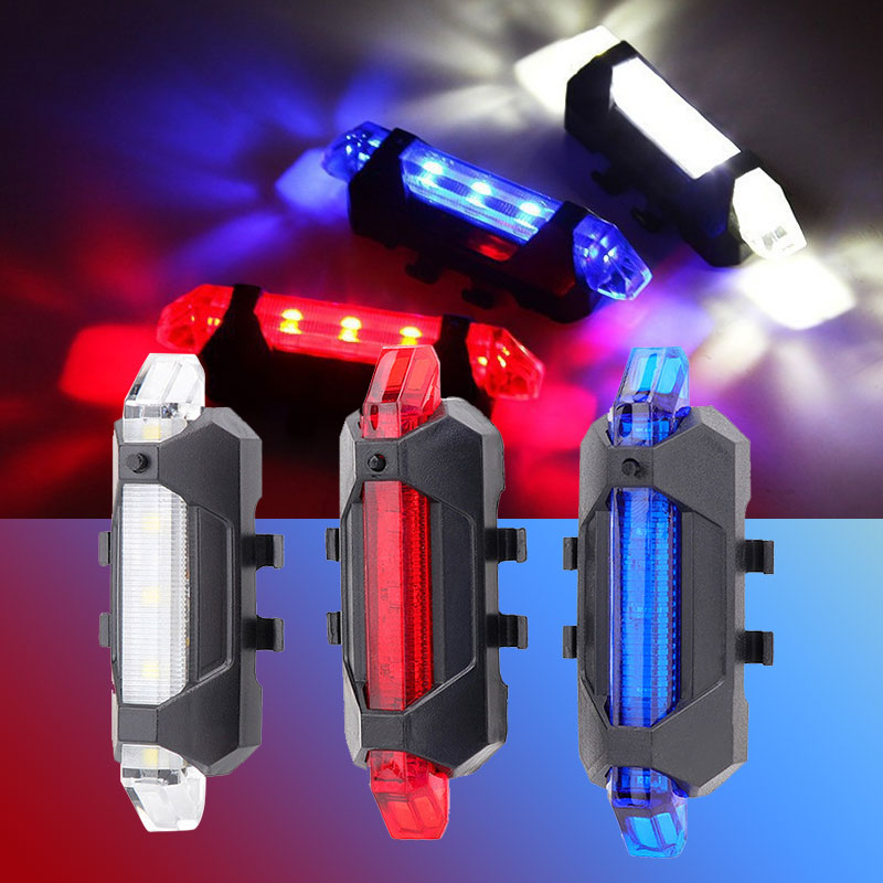 Fiets Usb Opladen Koplamp Mountainbike Rijuitrusting Fiets Licht Waterdicht Fietsen Veiligheid Warningachterlicht Accessoires