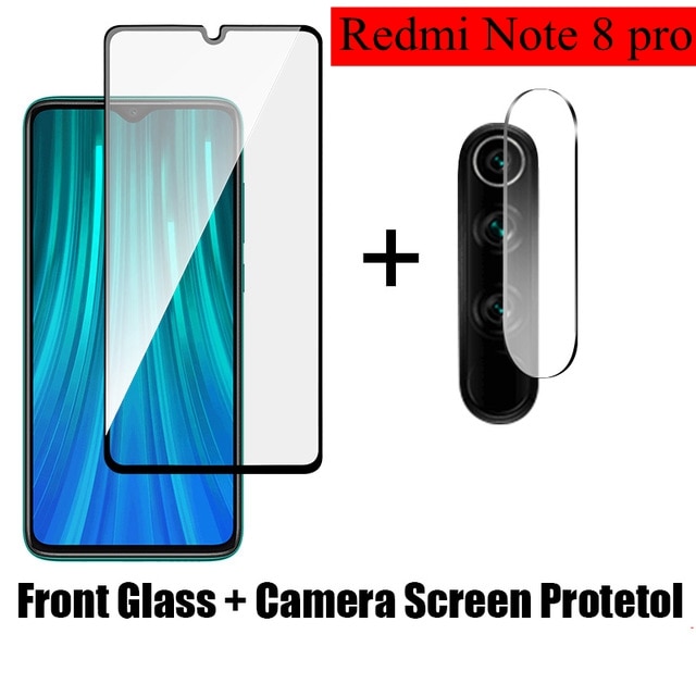 2in1 Protective Glass For Xiomi Redmi 7A Note 7 8 pro 8T 9s Lens Film For Xiaomi Redmi note8 pro note 9 Camera Screen Protector