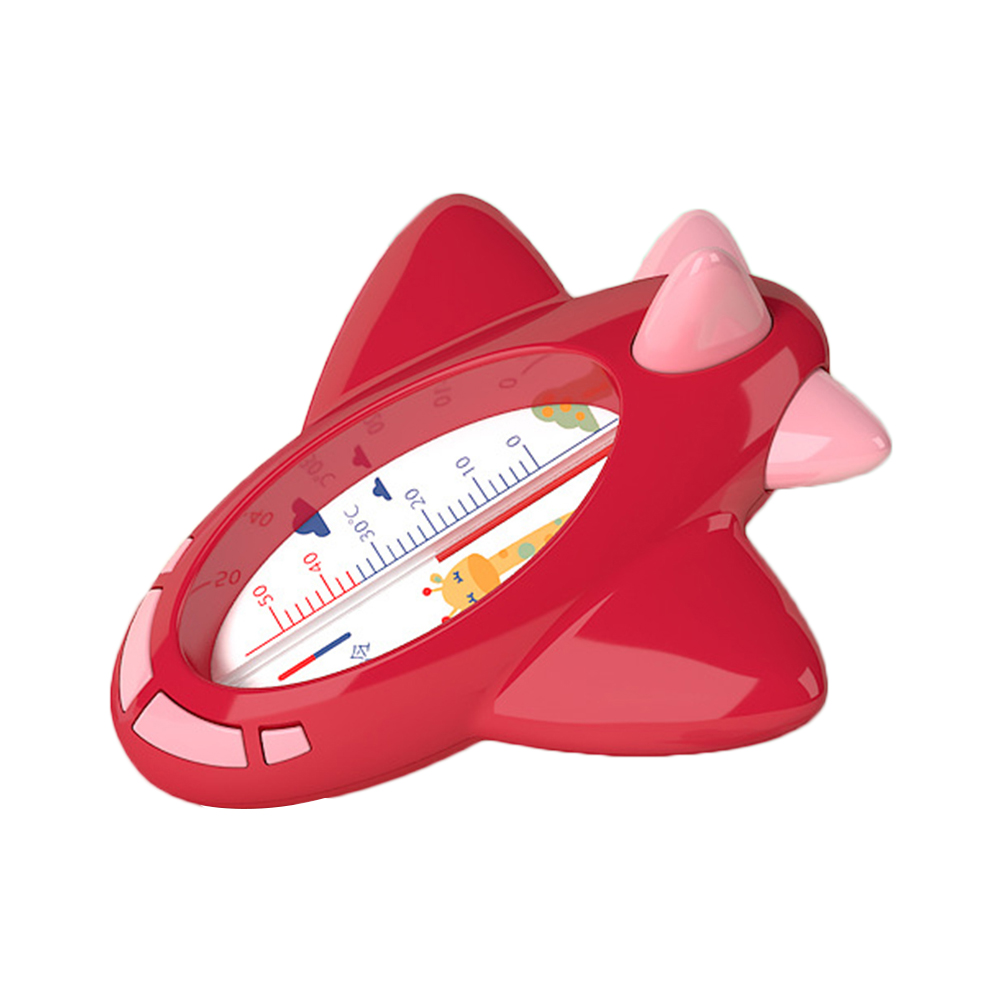 Aereo bambino bagno doccia termometro per acqua sensore di temperatura sicuro per neonati termometro per doccia impermeabile galleggiante: rosso