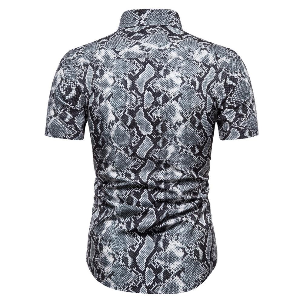 Mannen Shirt Mannen Persoonlijkheid Casual Shirts Casual Korte Mouw Shirt