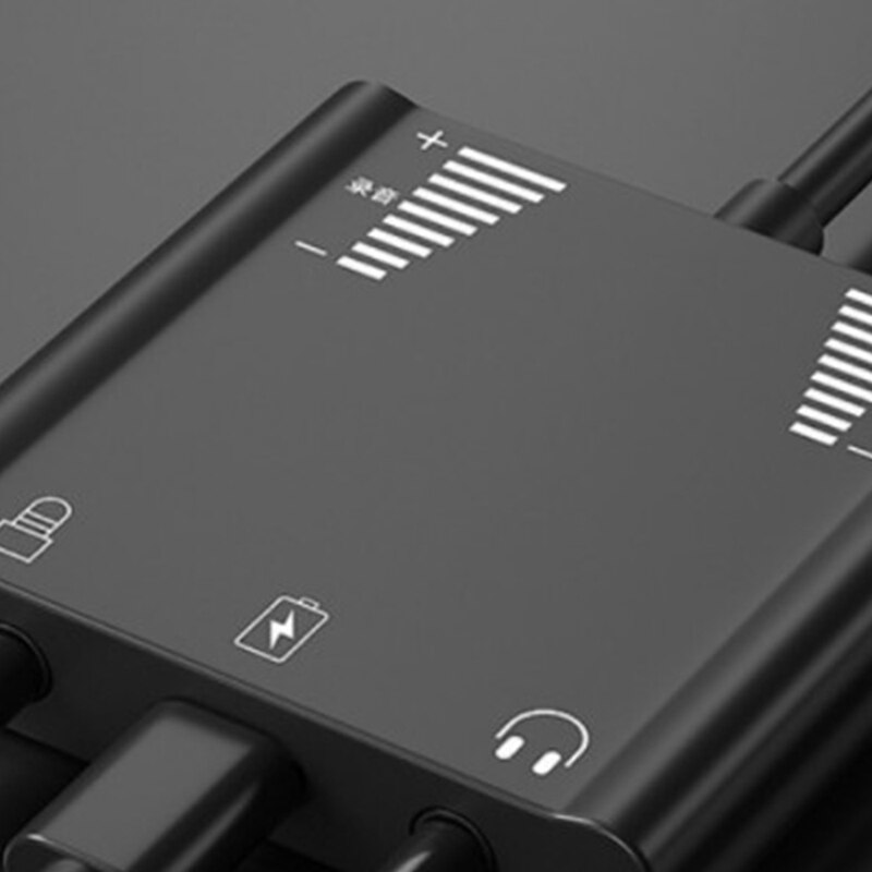 Mobile charging live streaming 7,1 external type-c usb sound card for iphone air 3,5 mm audio jack headphone mic adapter