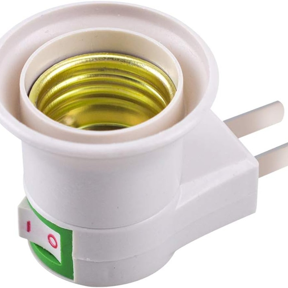 Light Socket with Switch,Light Socket Outlet Light Bulb Plug Adapter Light Bulb To Outlet Adapter Socket Extension Adapter