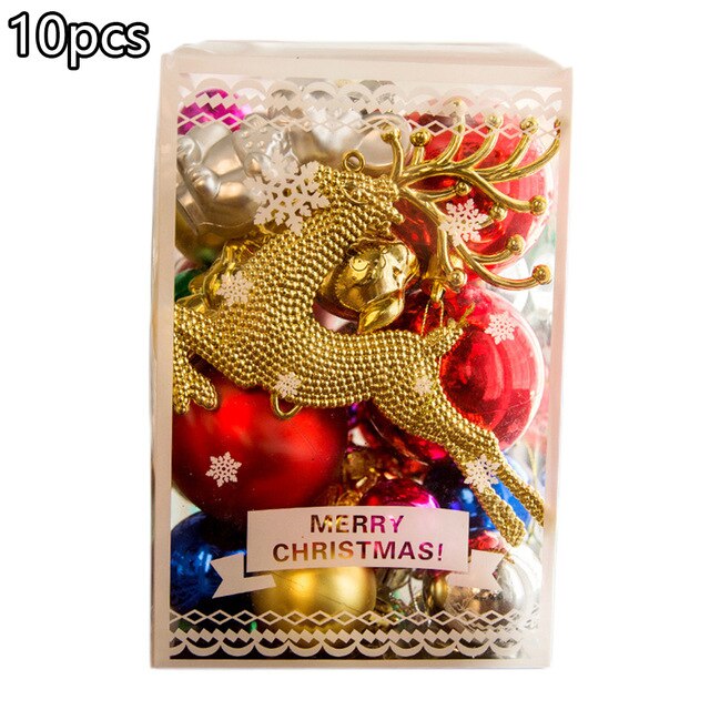 30 st/låda julgranskulor pvc 3-6cm flerfärgade dekorationsbollar hänga väggbord heminredning juldisplay landskapsdekorationer: Färg