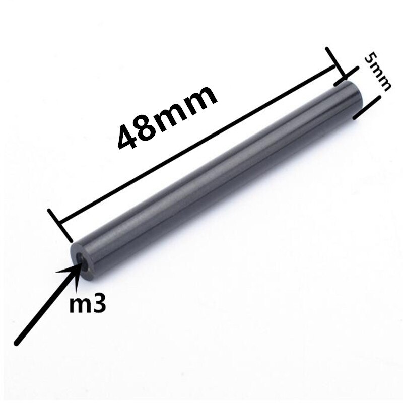 4PCS M3 Round Aluminum Column Diameter 5mm Connecting Rod L 48/58mm Pillar Post Parts for RC Plant Agriculture UAV Drone Rack