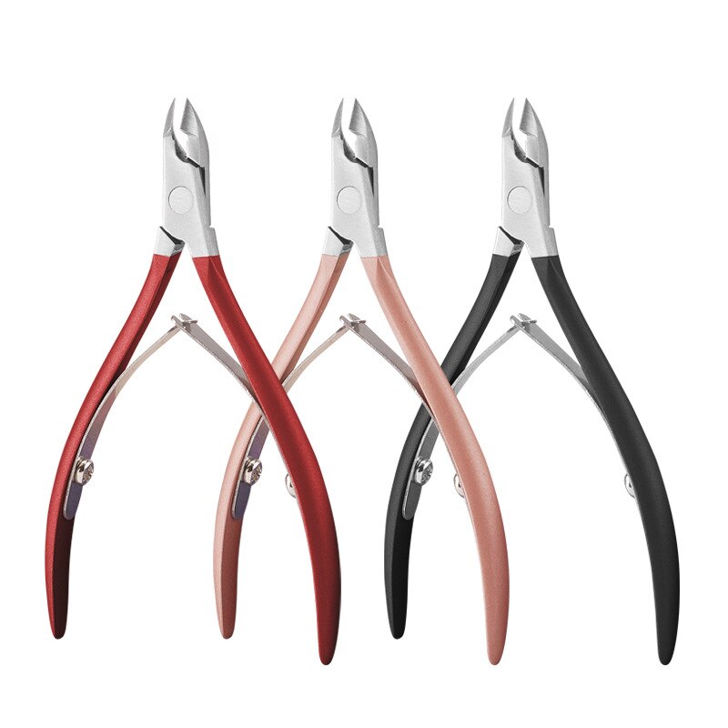 Taoye teemo Nail Cuticle Scissors Stainless Steel Manicure Pedicure Tools Rainbow colors Dead Skin Scissor Nipper Clipper Tools