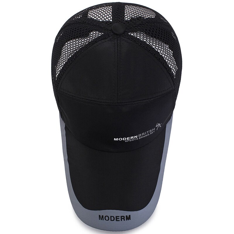 Men Women Golf Sunshade Breathable Baseball Mesh Hat Sport Quick-drying Sunscreen Cap Hip-Hop Adjustable Canvas Fishing Hat P14