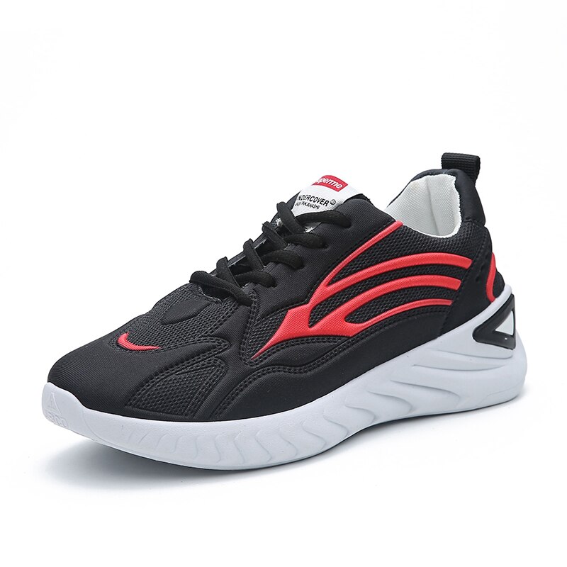Lyserøde sneakers kvinder tennissko billige sportssko kvinder åndbare damesko zapatillas mujer tenis feminino: Sort / 7.5