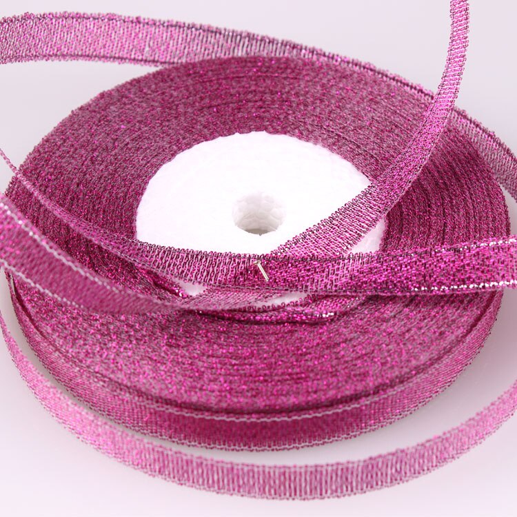 Ruban en Satin coloré cristal corail rose, 1/4 pouces (6mm), pour emballage noël anniversaire, bricolage