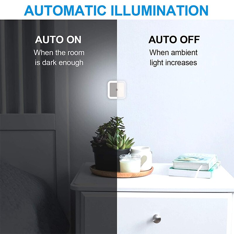 Draadloze Led Nachtlampje Sensor Verlichting Eu Us Plug Nachtlampje Lamp Voor Slaapkamer Decoratie Gang Lamp Babykamer Nachtlampje