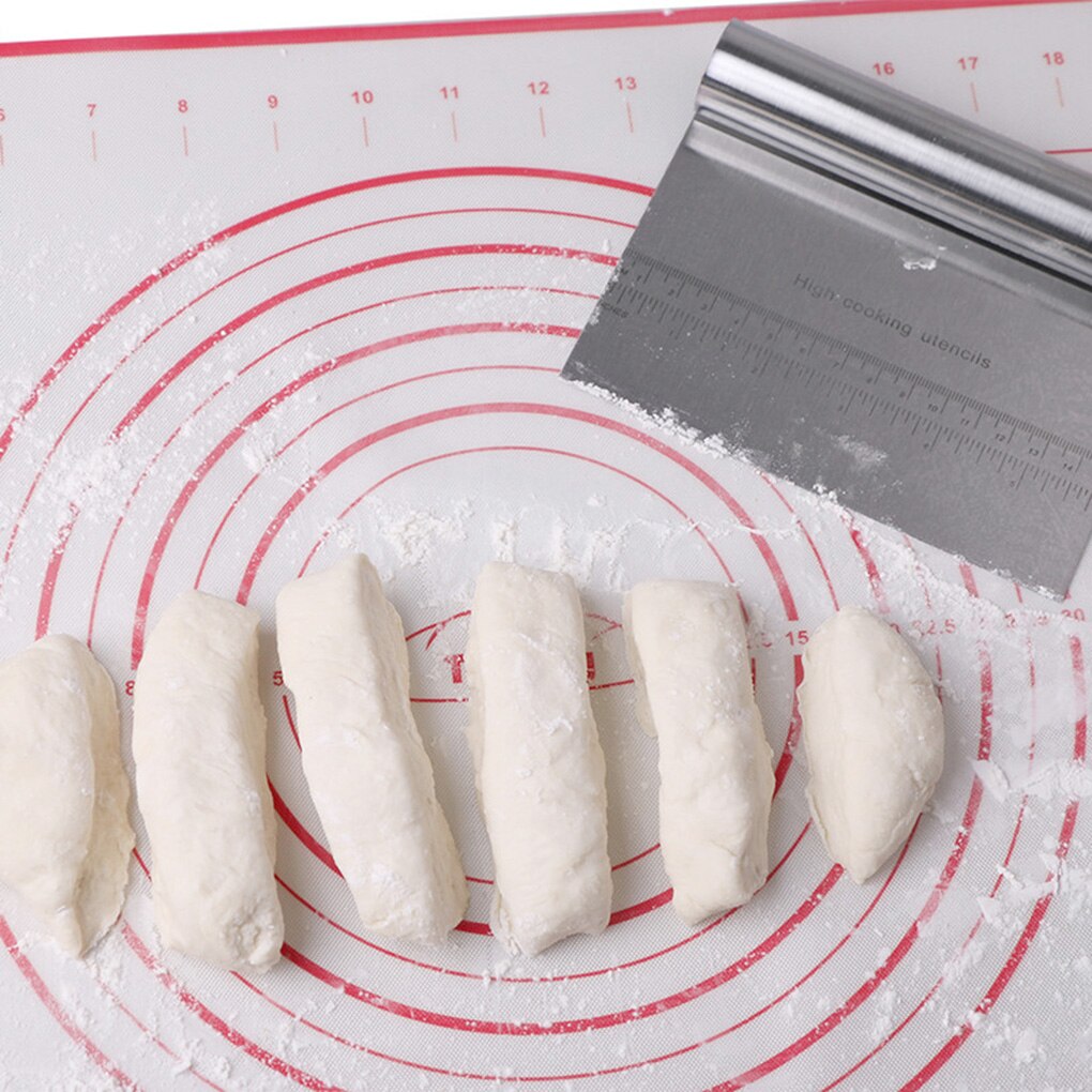 Espátula para masa de pastelería de acero inoxidable, espátulas con escala, utensilios de cocina para repostería, accesorios de cocina para hornear