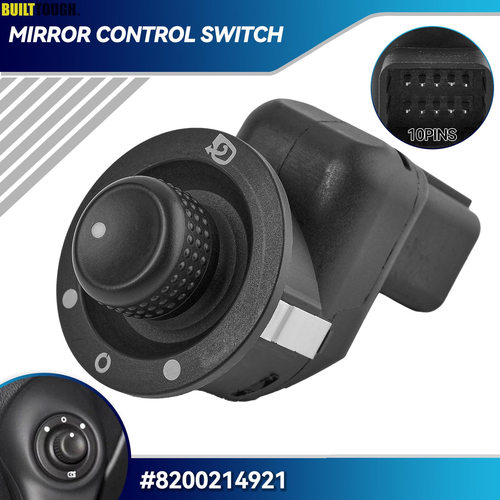Botón de interruptor de control de espejo retrovisor eléctrico eléctrico 8200676529 8200214921 Repuesto para Renault Clio Mk4 Modus Captur