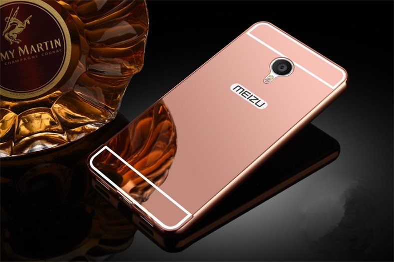 Luxe Rose Goud Spiegel Gevallen Voor Meizu M5 Note Alumimum Metalen Frame shell Cover voor Meizu M3 Opmerking Meilan OPMERKING 3: For Meizu M5 NOTE / Rose Gold