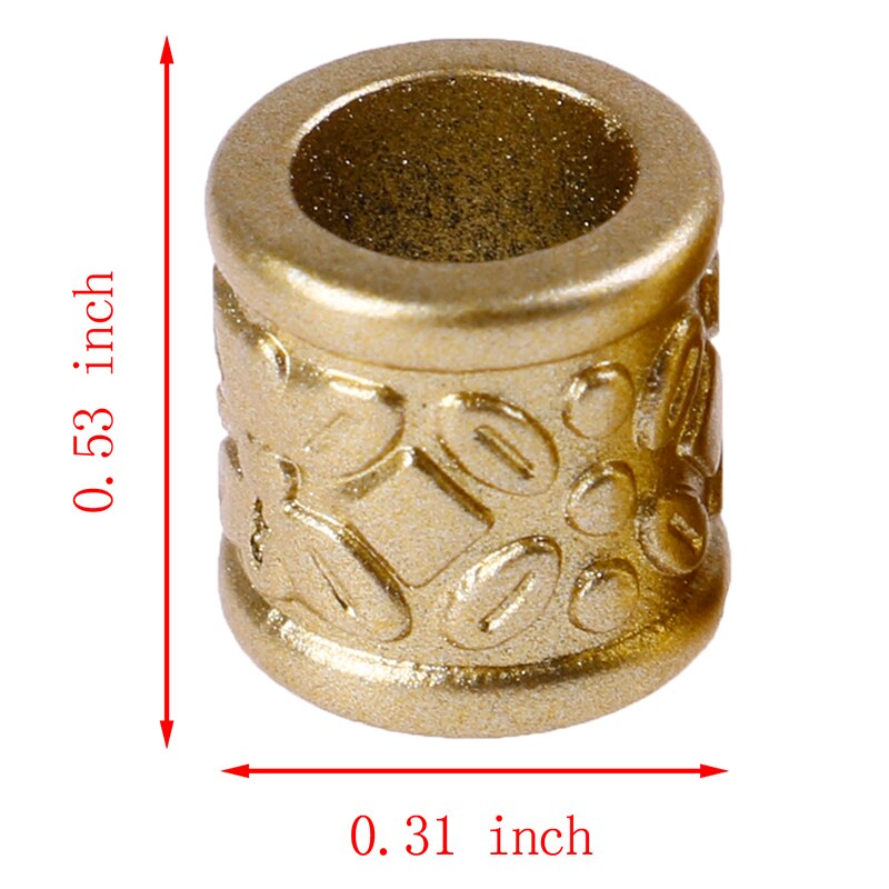 10 unids/lote pelo anillos para rastas brazalete anillo, accesorios para el cabello para trenzas pelo cuentas Dreadlock pavor cuentas
