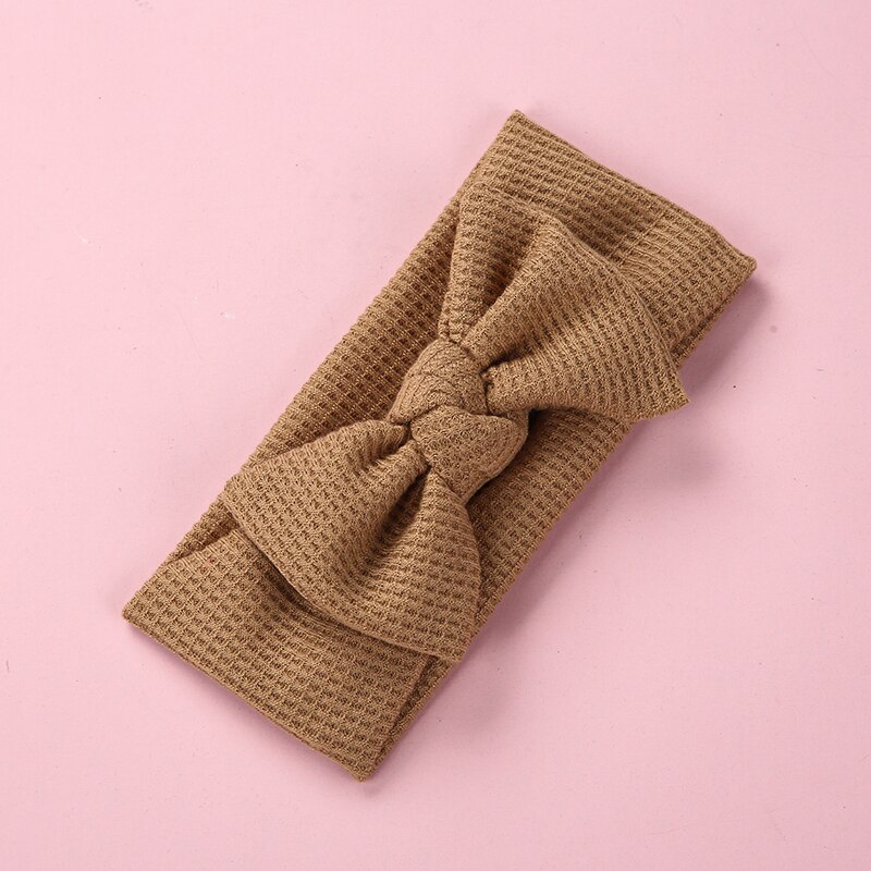 Bandeau en Nylon pour bébé, Turban avec nœud en soie, accessoires pour cheveux, diadème de princesse pour enfant en bas âge: 11