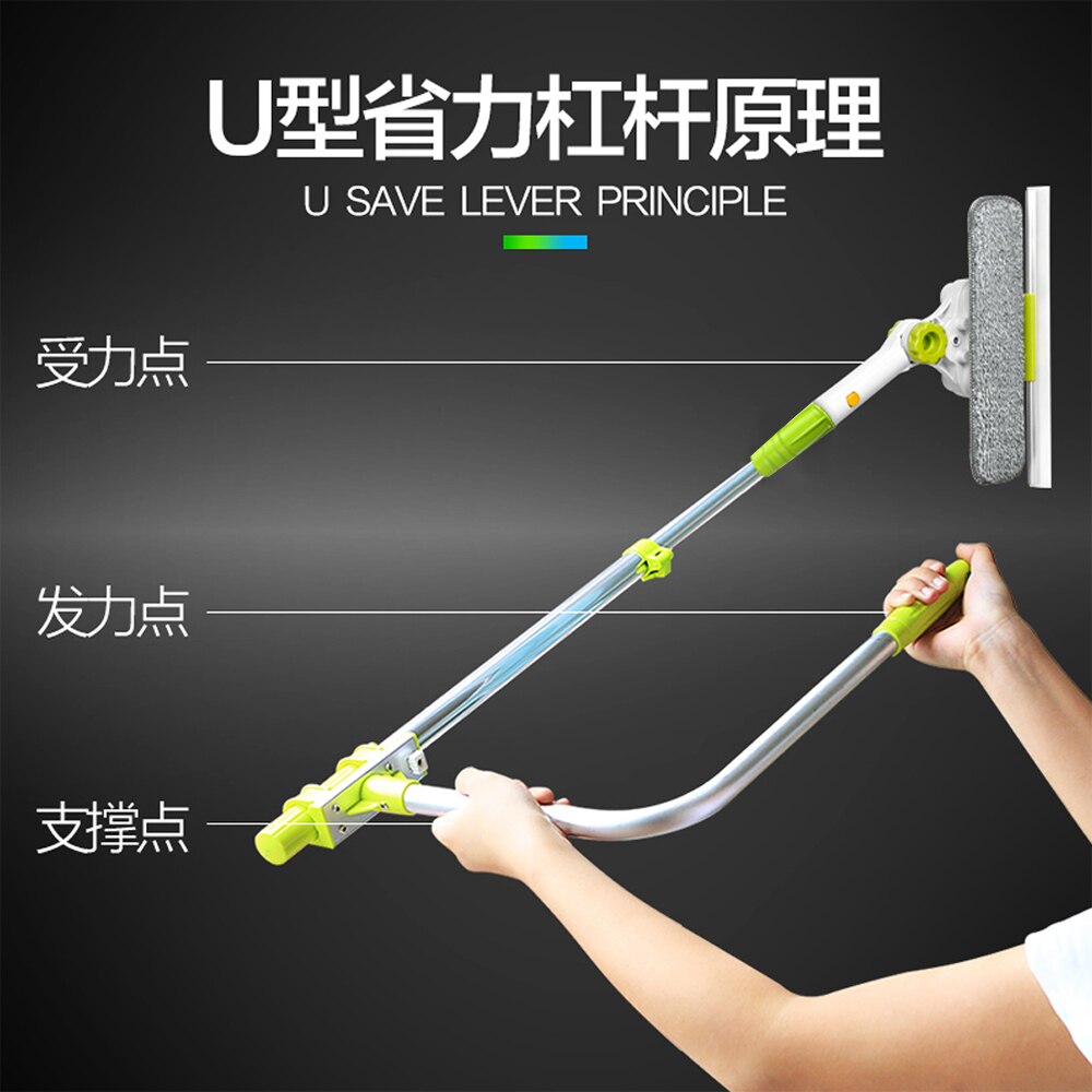 Upgraded Telescopic High-rise Window Cleaning Glass Cleaner Brush For Washing Window Dust Brush Clean Windows for Hobot