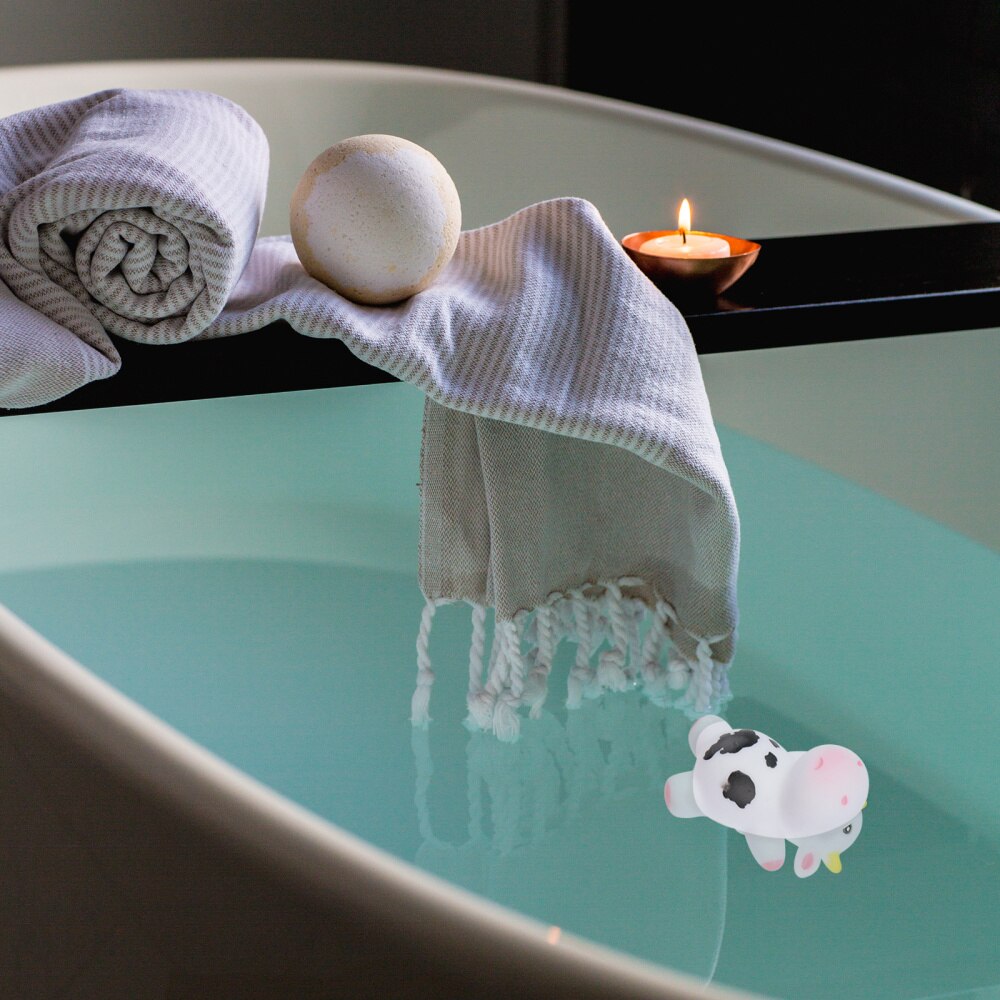 Muñeco de vaca para baño de bebé, juguete para ducha, bañera, 5 uds.
