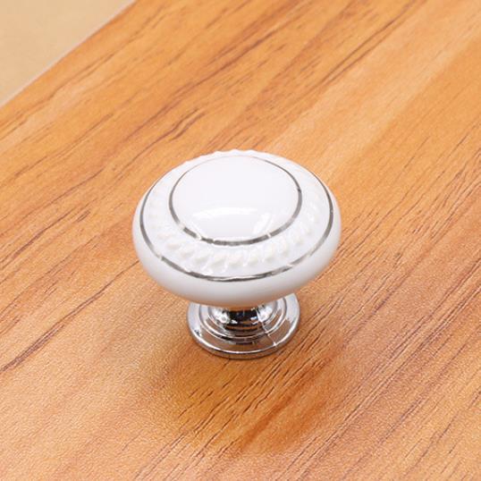 Ceramic Dresser Knob Drawer Pulls Handles Colorful Cabinet Knobs / Kitchen Furniture Hardware Green Red Blue Yellow Black White: B