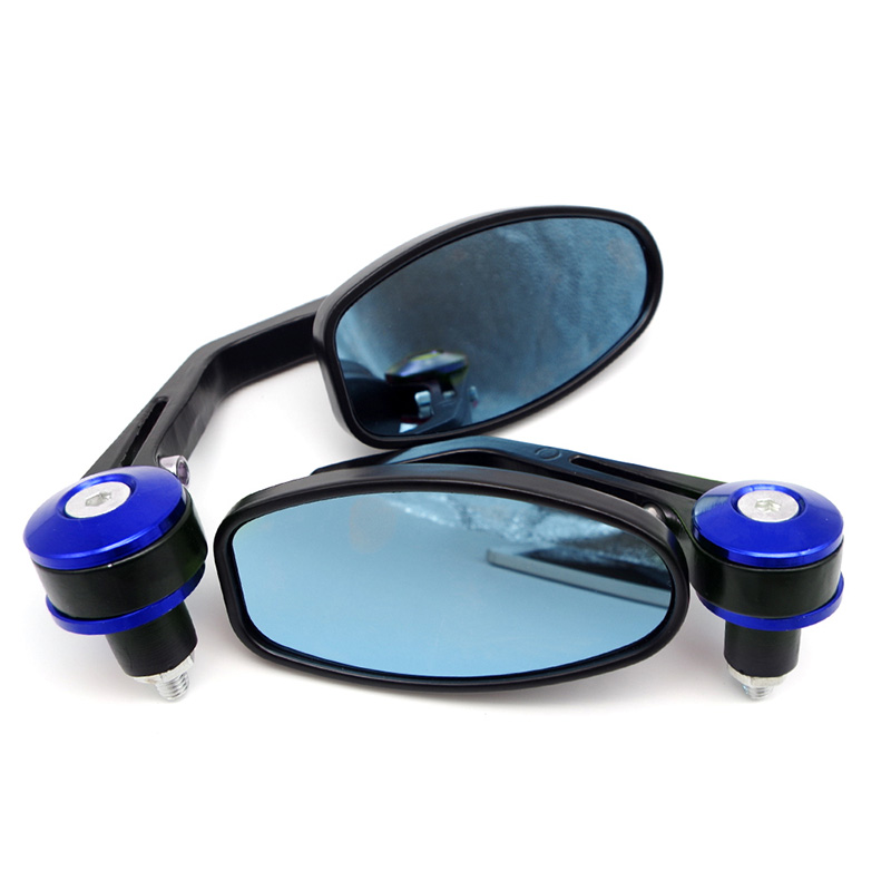 Motorcycle Handguard Mirror For suzuki m50 gsr 750 k6 sv650s tl1000r v strom 650 gsxs 1000 katana 600 burgman 400 gsxf gsx250r: Blue