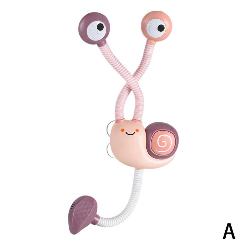 Bath Toys Water Game Snail Spraying Faucet Shower Cartoon Electric Water Spray For Baby Bathtime Bathroom Kids Bathing Snail Toy: A