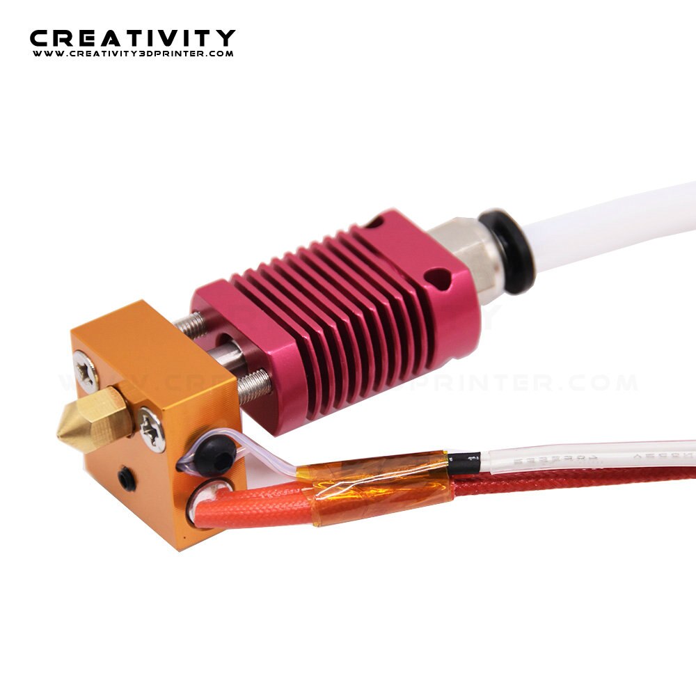 3D Printer Extruder Gemonteerd Mk8 End Kit Voor Ender3 / Ender3Pro/CR10 Met Aluminium Verwarming Blok 1.75Mm 0.4Mm Nozzle