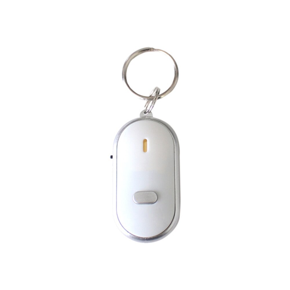 LED Light Torch Remote Sound Control Lost Key Car Motor Finder Locator Keychain Mini Alarm Locator Track Key Wallet Phone: White