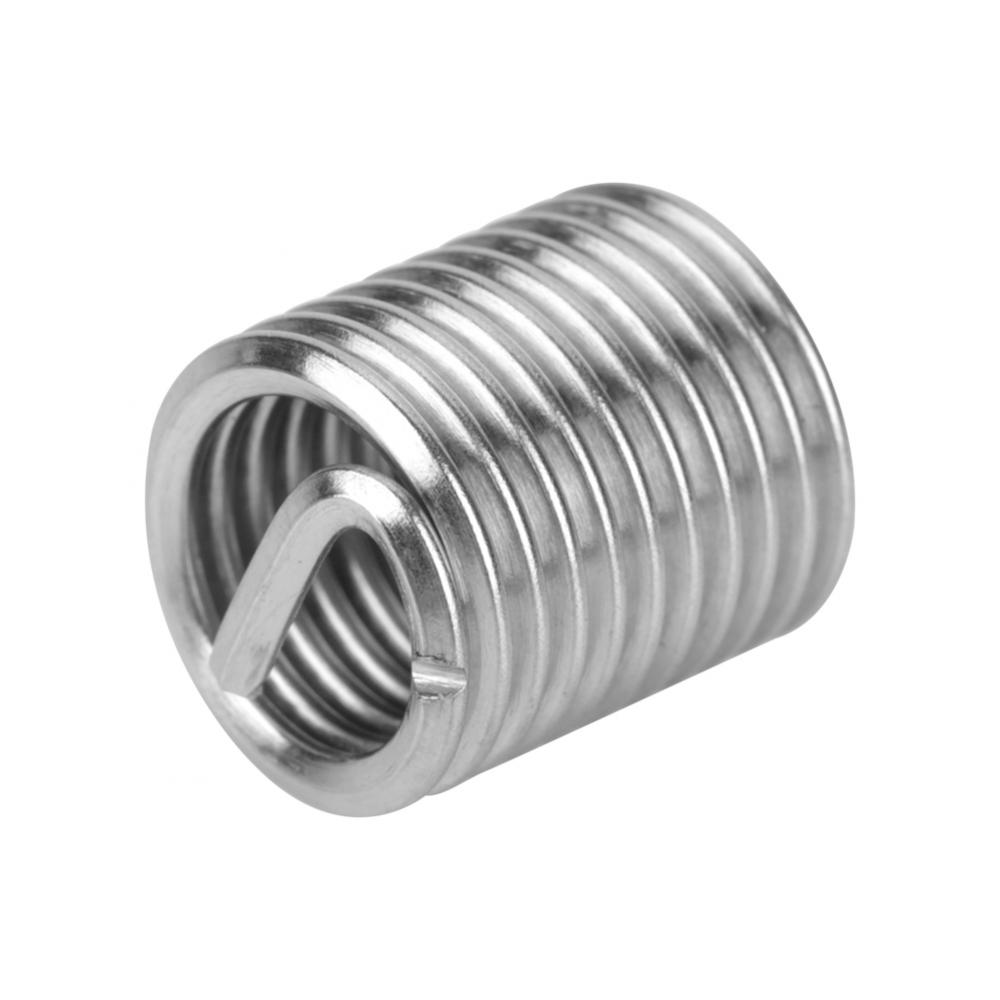 50Pcs Car Thread Repair Kit M8 x 2D Stainless Coiled Wire Screw Threaded Inserts Spanner Wrench Inserts Drill Tap Thread Tool