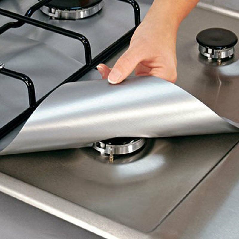 4 st kök lätt att rengöra kockar gasspis häll liner spis topp oljesäkra bottenfärgsverktyg gasspis matta kök ren leverans