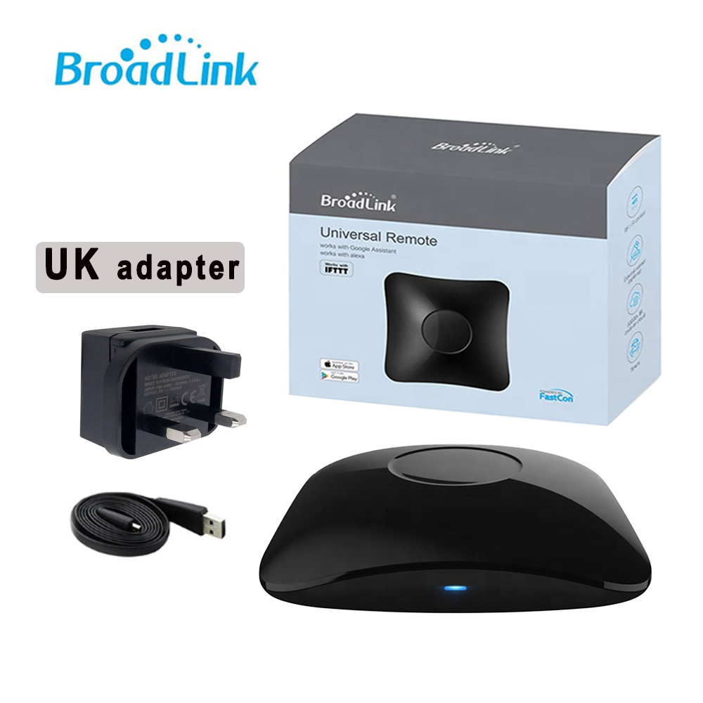Broadlink RM4 pro RM4C MINI Universal Intelligent Remote Controller Smart Home Automation WiFi+IR+RF Switch For IOS Android: UK RM4 pro