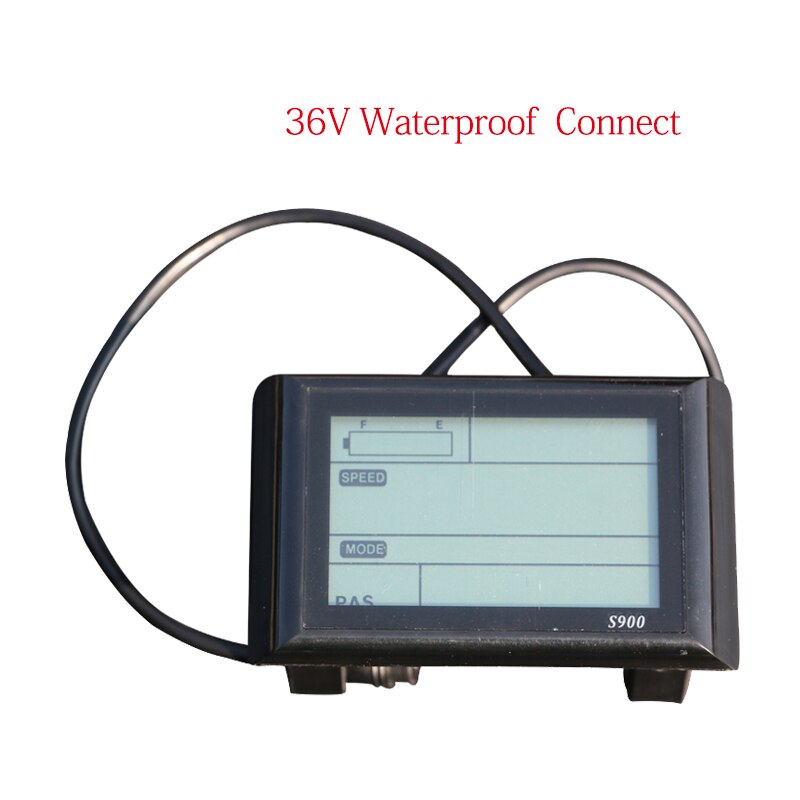 JS36V Elektrische Fiets Led/Lcd Display Controller Waterdichte Connector Bedieningspaneel Fietsen Accessoires Bicicleta Eletrica: LCD900 Waterproof