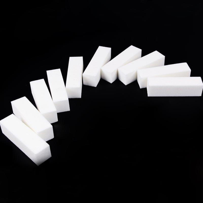 1/5/10/20 st tålig svamp nagelfil vit slipning buffertblock akryl block polish pedikyr manikyr nagelkonst verktyg användbart