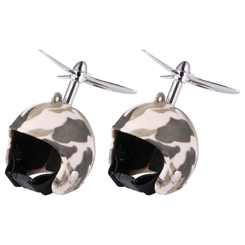 2 sztuk śmieszne kurczaka kask zwierzęta domowe są ochronny sprzęt słońce ochrona przed deszczem kask akcesoria robić kostiumów ptak kur artykuły dla zwierząt: Desert kamuflaż pa