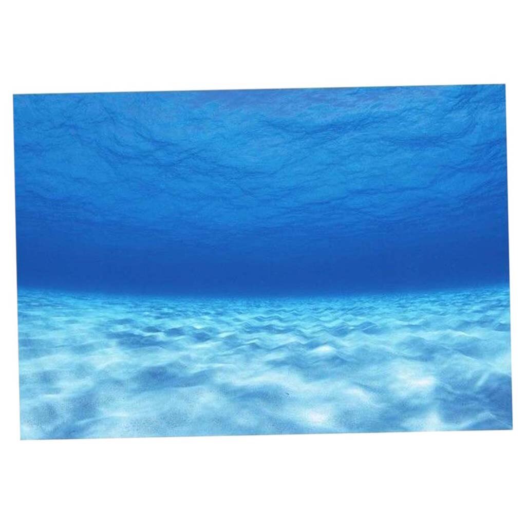 6 Size Fish Tank Underwater Seawater Picture Aquarium Background Poster