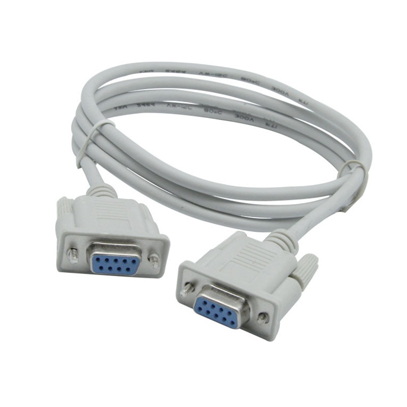 DB9F to DB9F 9 Pin Female to Female DB9 Connector Serial Null Modem Cable RS232 to RS-232 Extension Cable 9Pin Adapter Cable