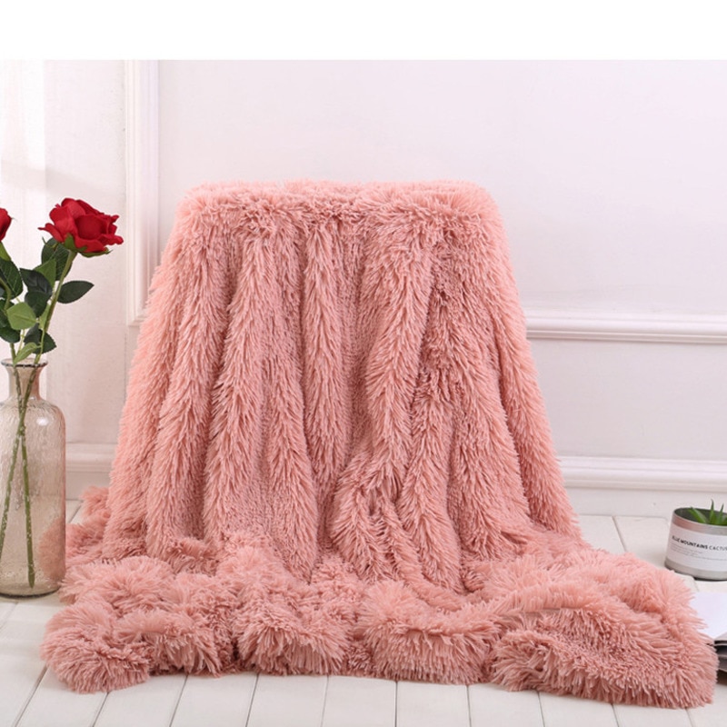 80 x 120cm 1pc blød varm fluffy shaggy seng sovesofa sengetæppe børn sikkerhedssengetøj lagen smide boligindretning behageligt tæppe