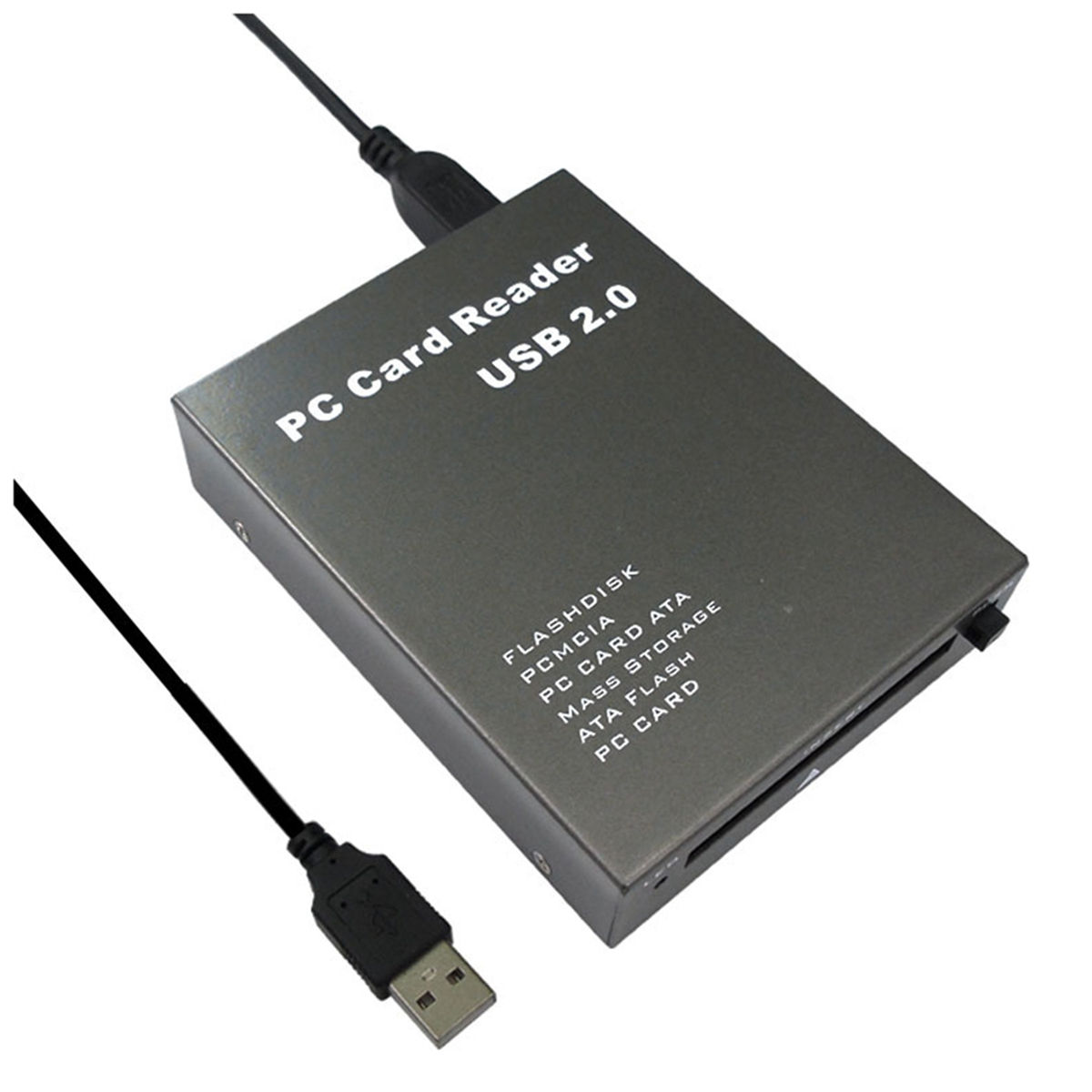 PCMCIA-Lecteur de carte ATA, USB 2.0 vers PC, adaptateur, disque flash, carte mémoire