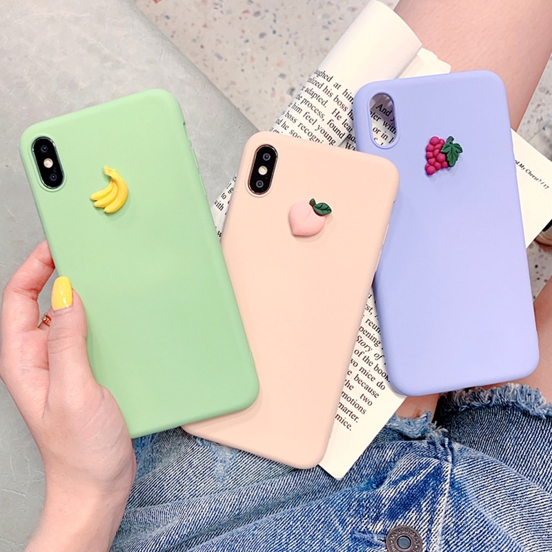 Funda de silicona 3D cute fruit para Xiaomi Redmi Note 7 funda trasera en Xiomi Redmi 7 A 7A funda Redmi7 funda de teléfono Pro soft TPU