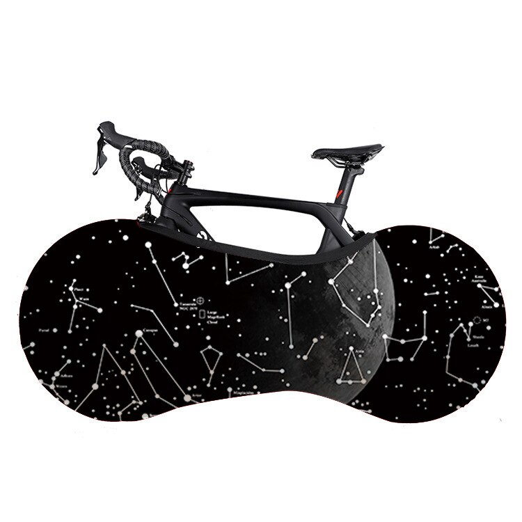 Bicycle Protective Cover Bicycle Protective Gear Dust Wheel Frame Anti-Dust: Starry sky / M 24-26
