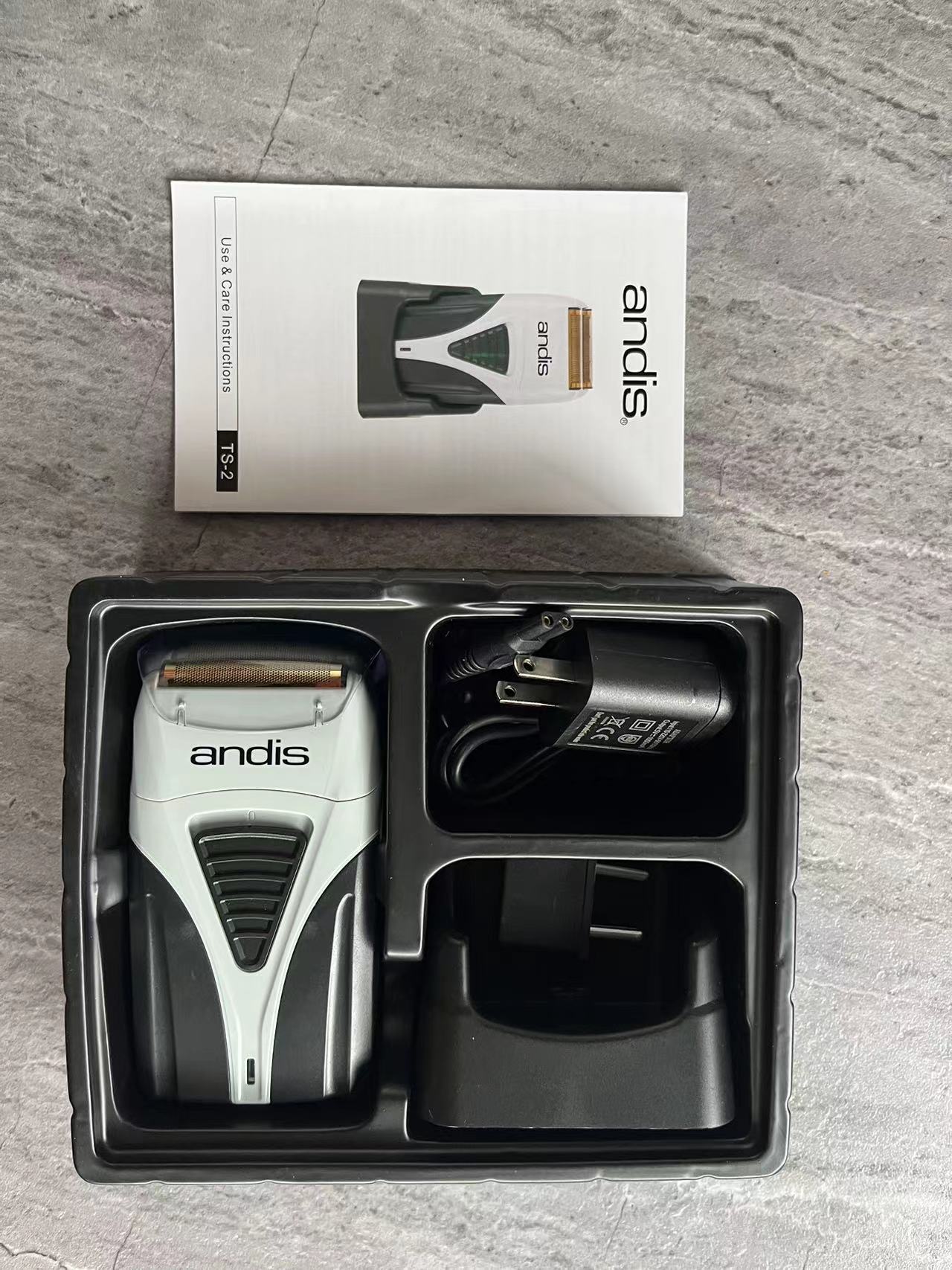 Original andis profoil lithium plus 17205 barber hårrensning elektrisk barbermaskine til mænd barberkniv skaldet hår klipper forsyninger amerikansk