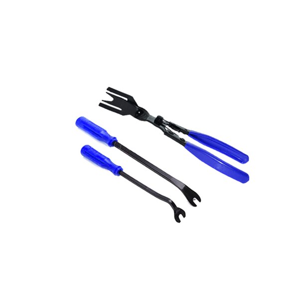DIY Auto Car Pry Repair Tool Kit Radio Panel Interior Door Clip Panel Pry Tool Trim Dashboard Removal Opening Tool Set: 3 pcs with opp bag
