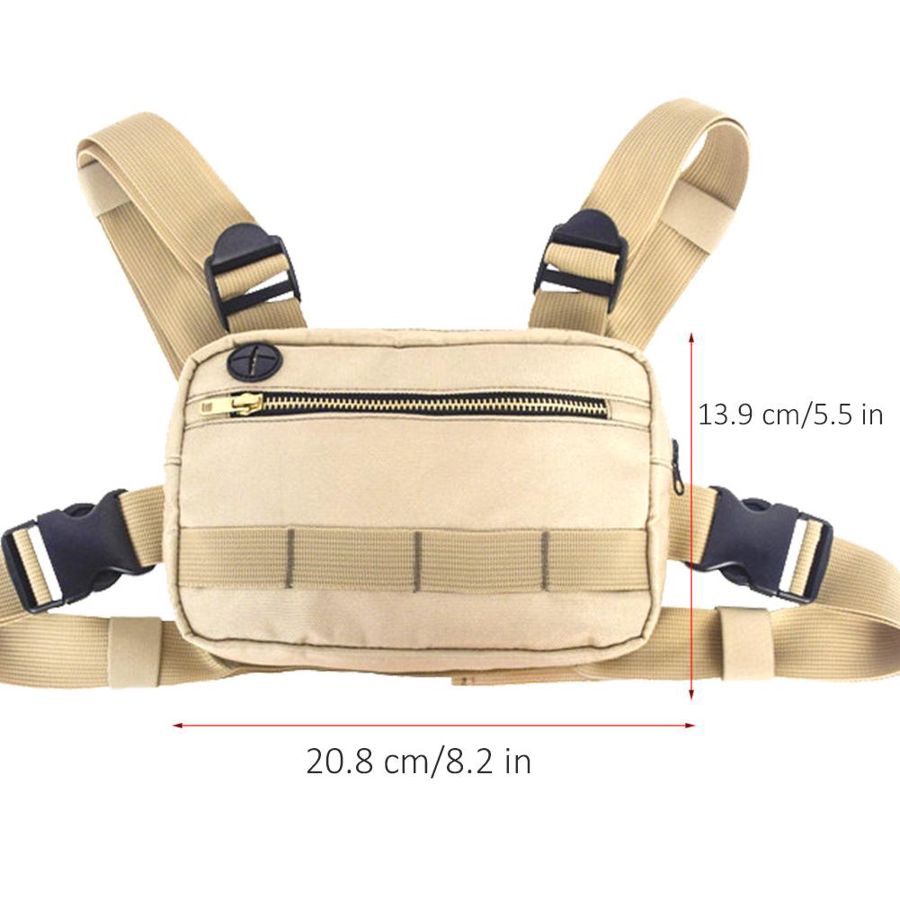 Multi-function Tactics Chest Rig Bag Casual Outdoor Sport Mini Tactics Breast Bag Mobile Phone Bags Waistcoat Chest Utility Pack