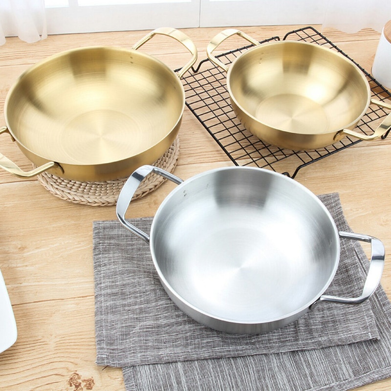 Sartén clásica de acero inoxidable para Mini Chef, utensilios de cocina, 18cm diámetro interior/20cm/22cm