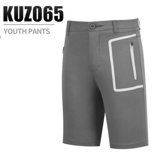 PGM Kinder Golf Shorts Jungen Zipper Beiläufige Bequeme Shorts mit Taschen Junge Taste Forn Kurze Hosen Kleidung D0796: Grau / M