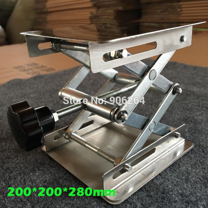 200*280mm Small Manual Lab Table Stainless Steel Lifting Platform