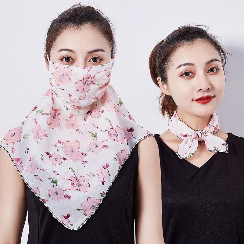 Écharpe Protection UV pour femmes | Couvre-visage, Protection UV respirant avec corde d'oreille ajustable pour femmes en plein air vj