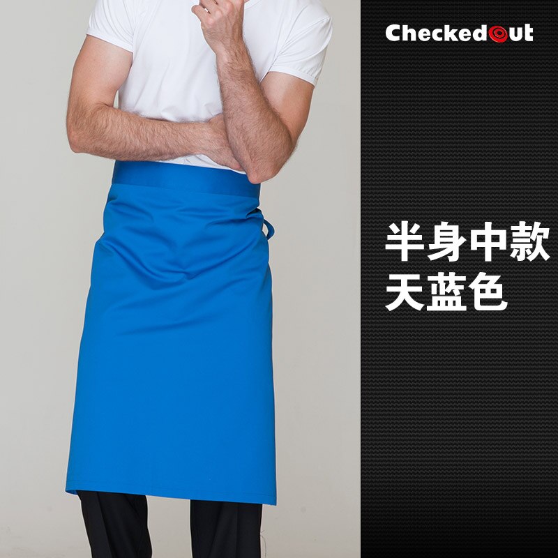 Restaurant chef schort diverse kleur koffie bar serveerster schort huishouden schort: blue
